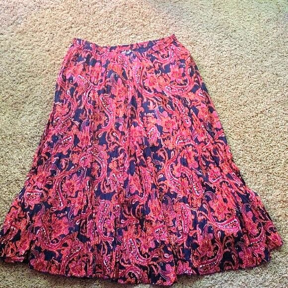 Jessica London Women's  Pleated A-line Midi Skirt Size 22W - Picture 1 of 9